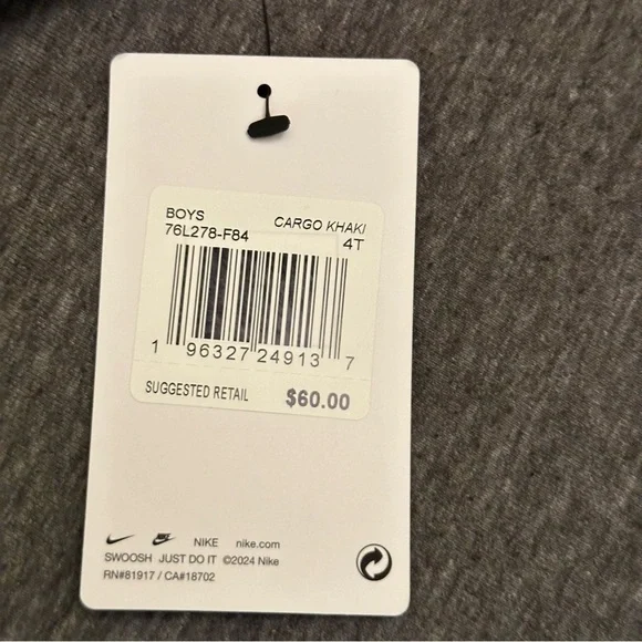 Nike Boys Windrunner Jacket Green Hooded Size 4T Full Zip - Picture 3 of 5